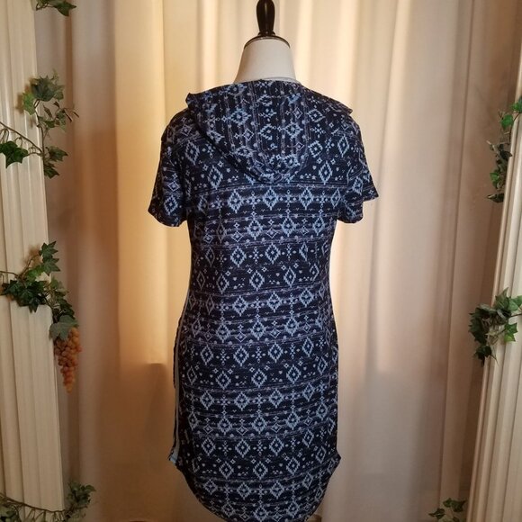 No Bounderies Black and Blue dress zip top with hoodie sz XXL - Picture 4 of 5